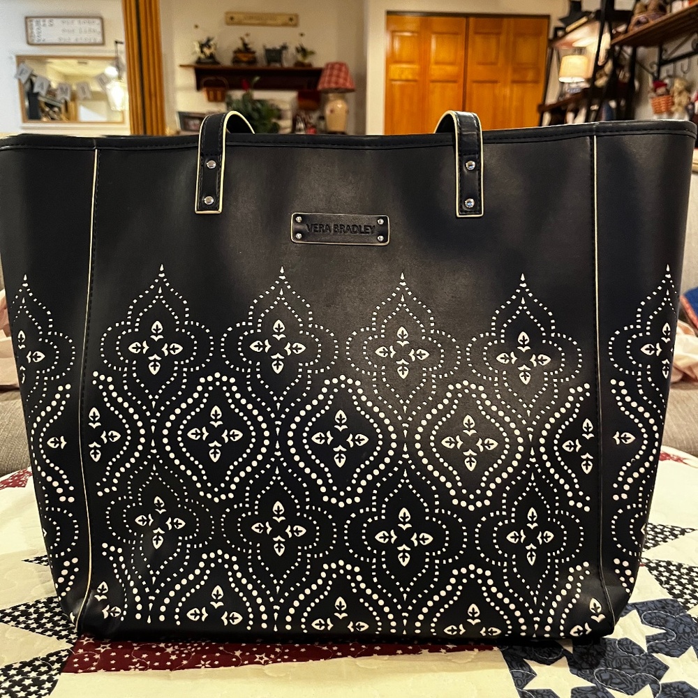 Vera Bradley laser cut tote